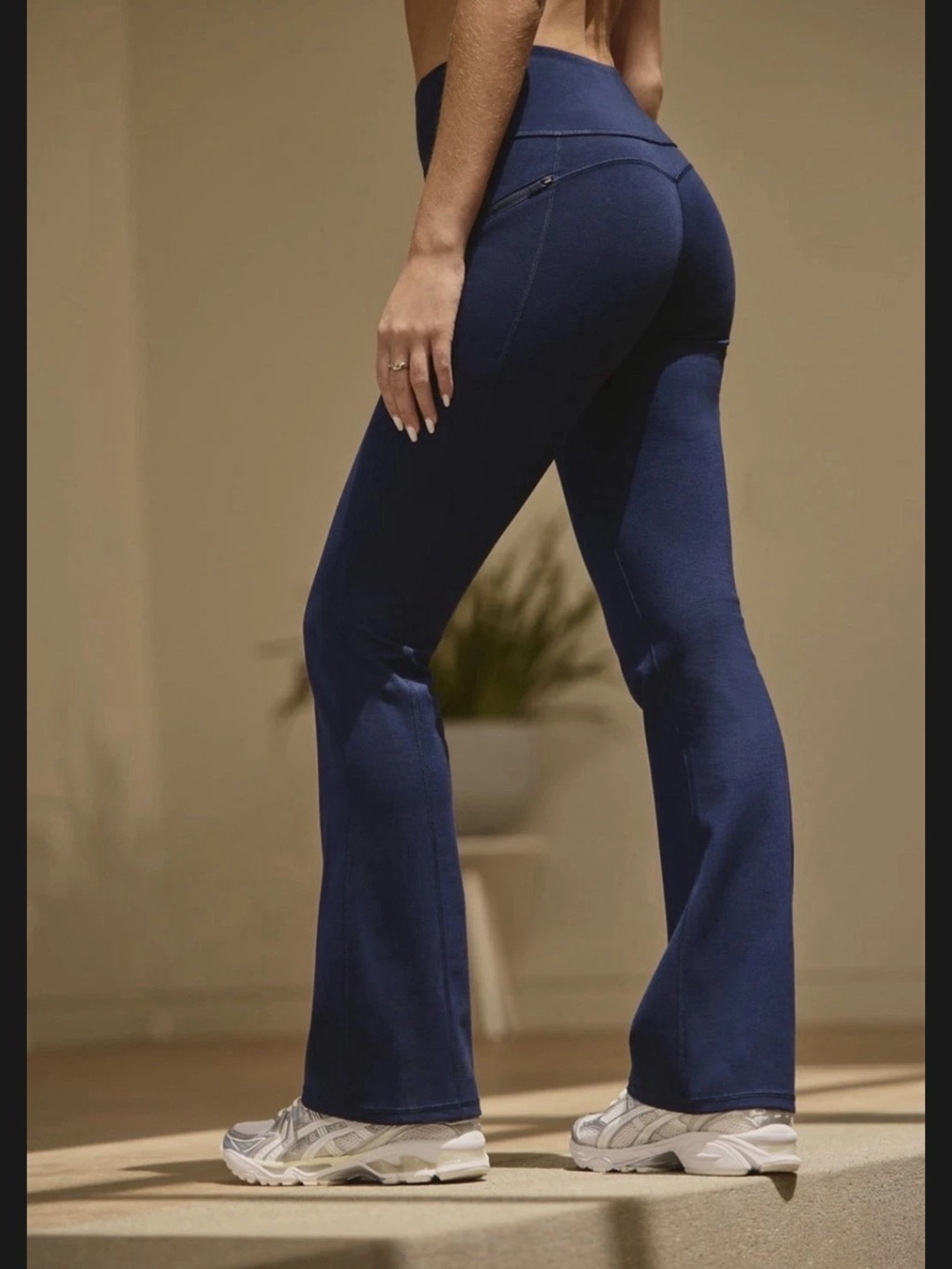 Fabletics Navy Blue Flare Scrub Pant / Tall